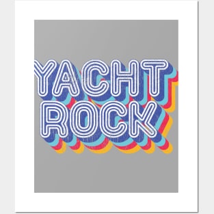 Psychedelic Fade Yacht Rock Party Boat Drinking graphic Posters and Art